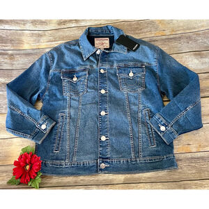 NWT True Religion Trucker Denim Jacket